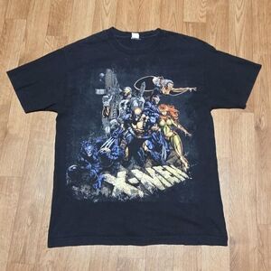 X Men Shirt Black Marvel Mad Engine Mens Y2K Size Large